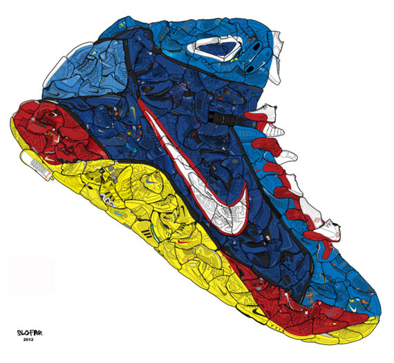 Nike Hyperdunk Sneaker Collage 2