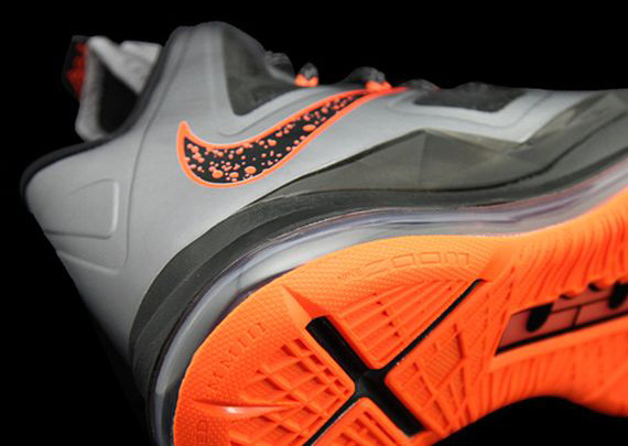 Nike Lebron X Silver Orange 04 Diamond