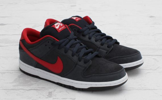 Nike Sb Dunk Low Dark Obsidian Gym Red White 05