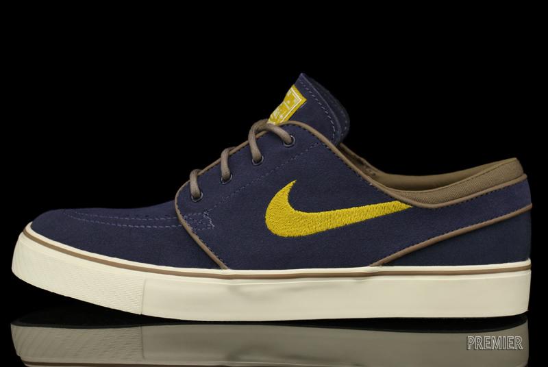 Nike Zoom Stefan Janoski Thunder Blue Dark Citron Cocoa 1