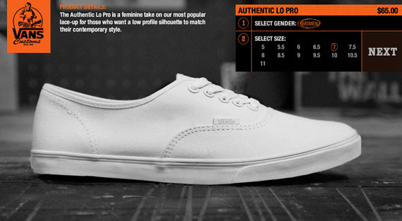Vans Customs Authentic Lo Pro