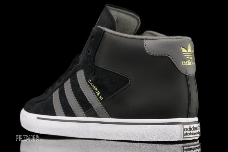 Adidas Skate Campus Vulc Mid Black Mid Cinder White 5