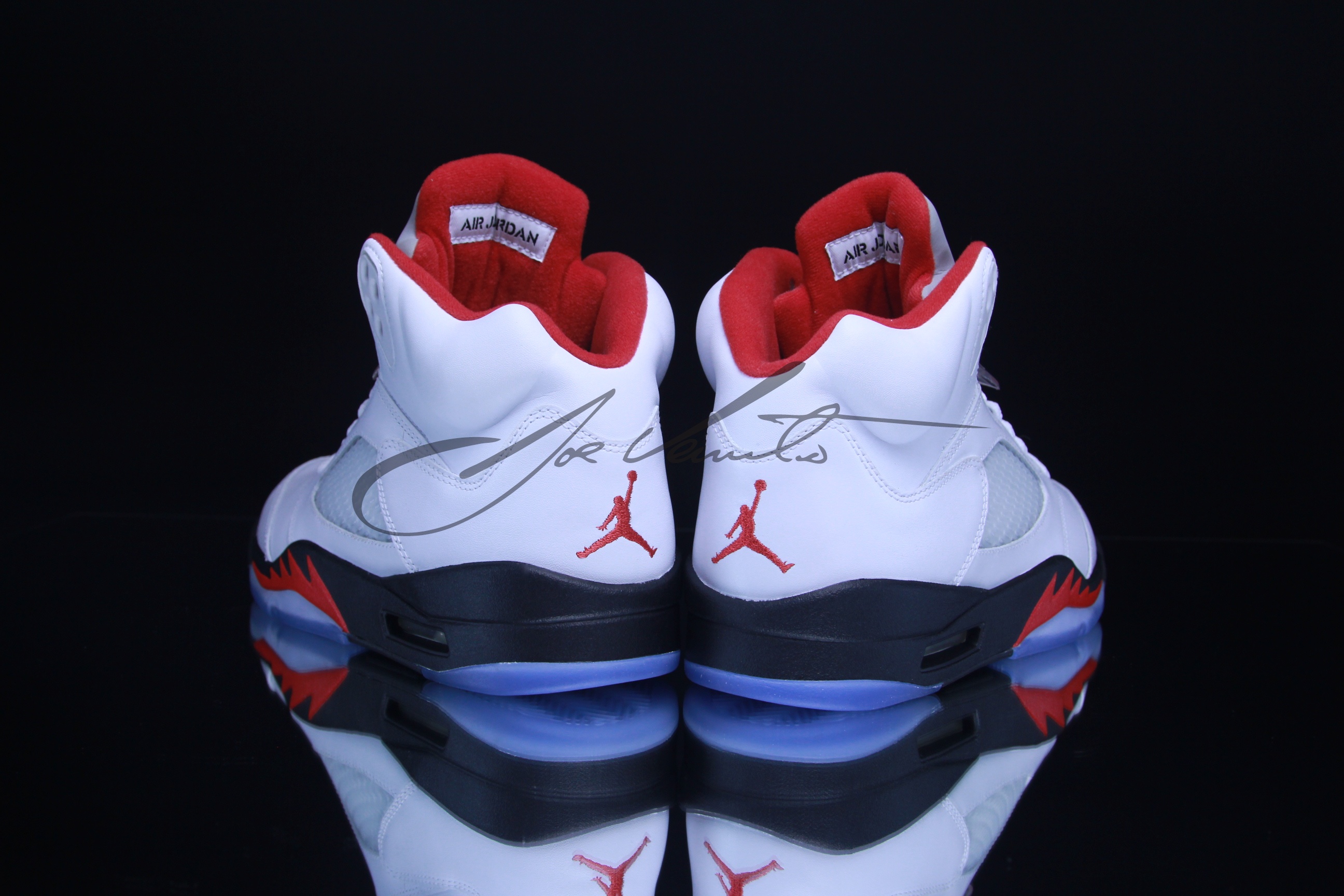 Air Jordan 5 White Black Fire Red New Images 10