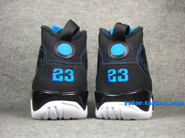 Air Jordan 9 Black Photo Blue White 07