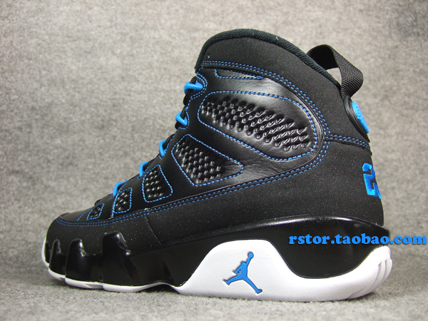 Air Jordan 9 Black Photo Blue White 08