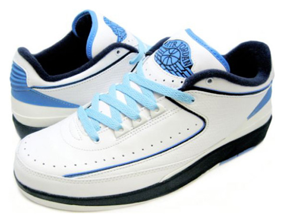 Air Jordan Ii Low White Midnight Navy University Blue