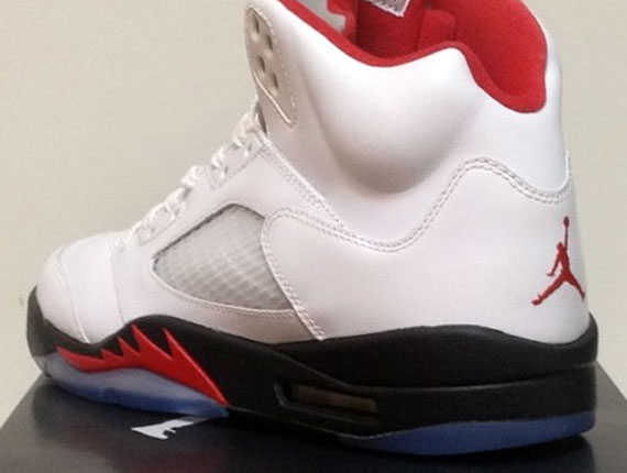 Air Jordan V - White/Black/Red - 2013 Retro on eBay