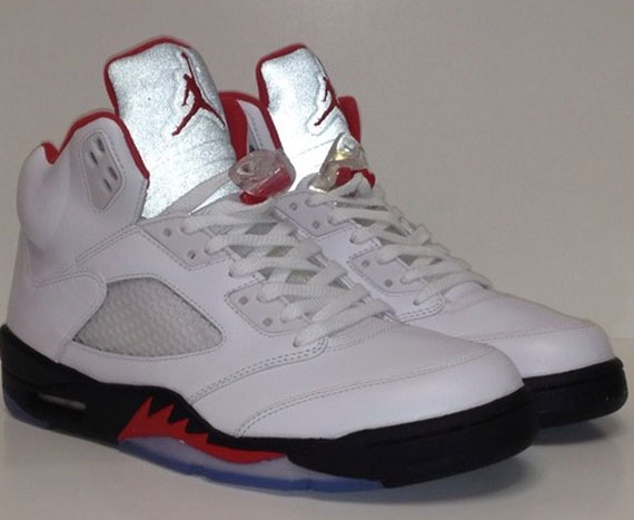 Air Jordan V White Black Red 2013 Retro On Ebay 2