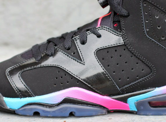 Air Jordan VI GS - Pink Flash/Marina Blue - Available