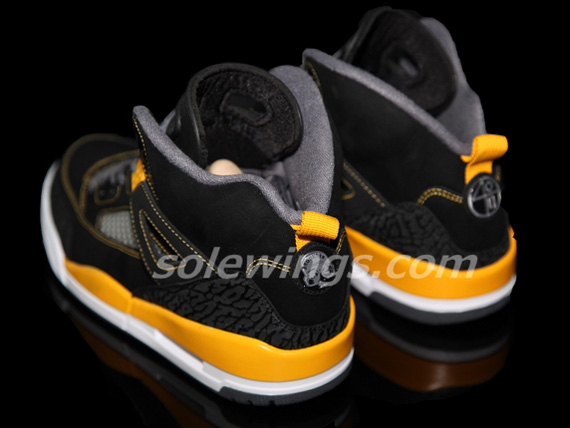 Jordan Spizike Black University Gold Dark Grey White 6