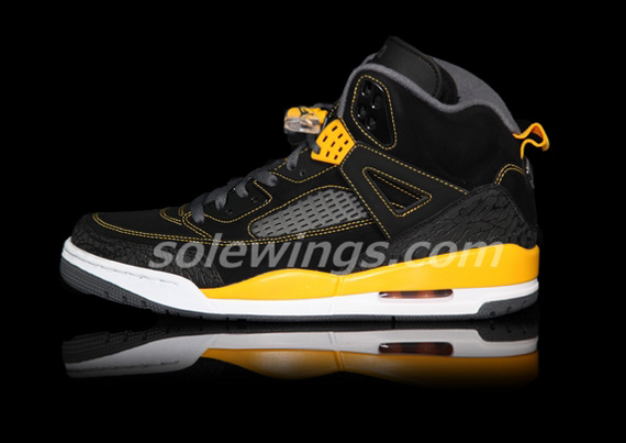 Jordan Spizike Black University Gold Dark Grey White 7