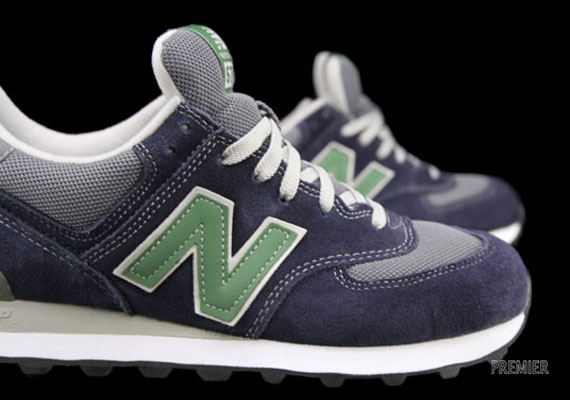 New Balance 574 - Navy - Green