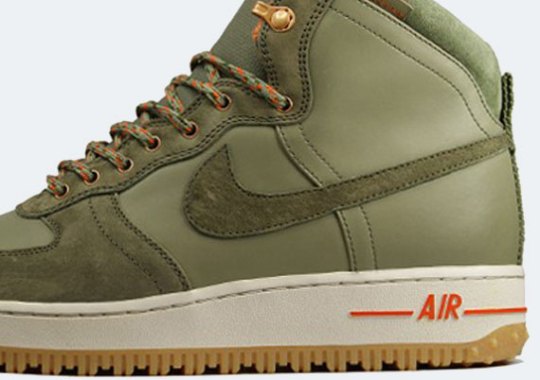 Nike Air Force 1 Hi DCN Military Boot – Silver Sage – Medium Olive