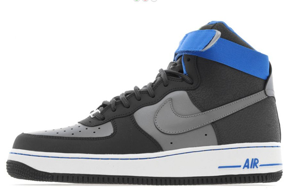 Nike Air Force 1 High Grey White Blue Print 1