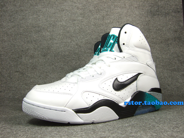 Nike Air Force 180 Mid White Blue Emerald 6