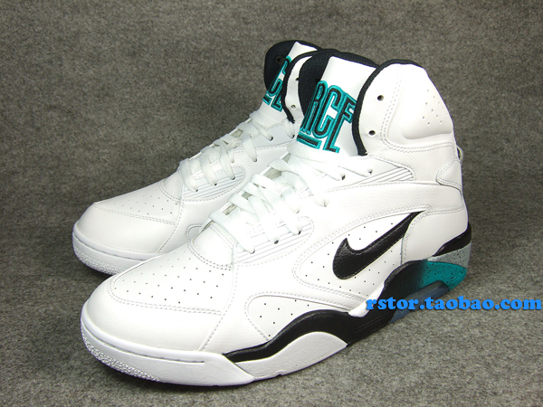Nike Air Force 180 Mid White Blue Emerald 7