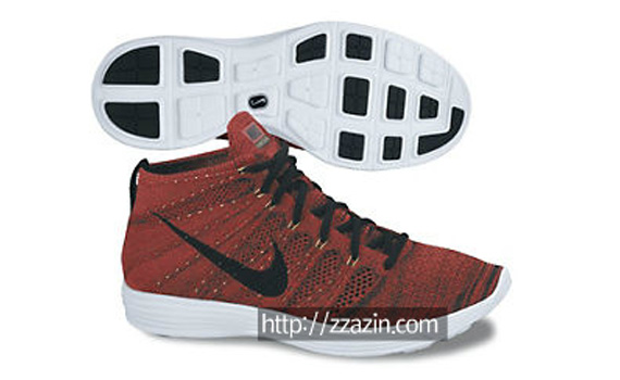 Nike Flyknit Chukka Red Black White