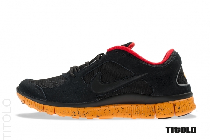Nike Free Run 3 Black Canyon Gold University Red 1