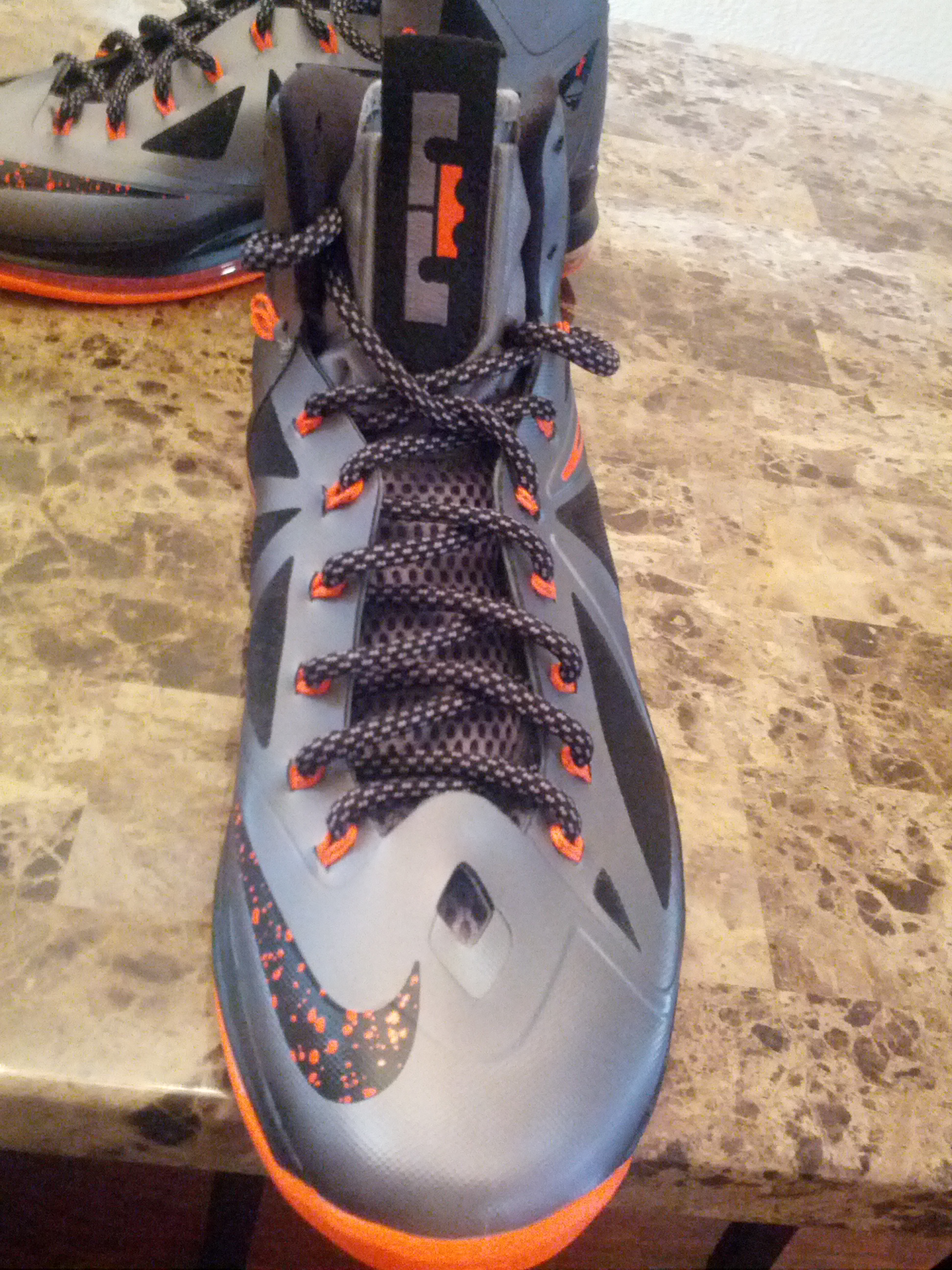 Nike Lebron X Silver Orange Black 06