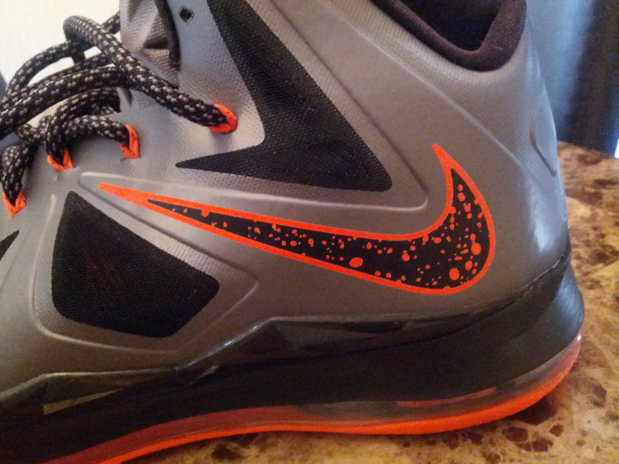Nike Lebron X Silver Orange Black 07