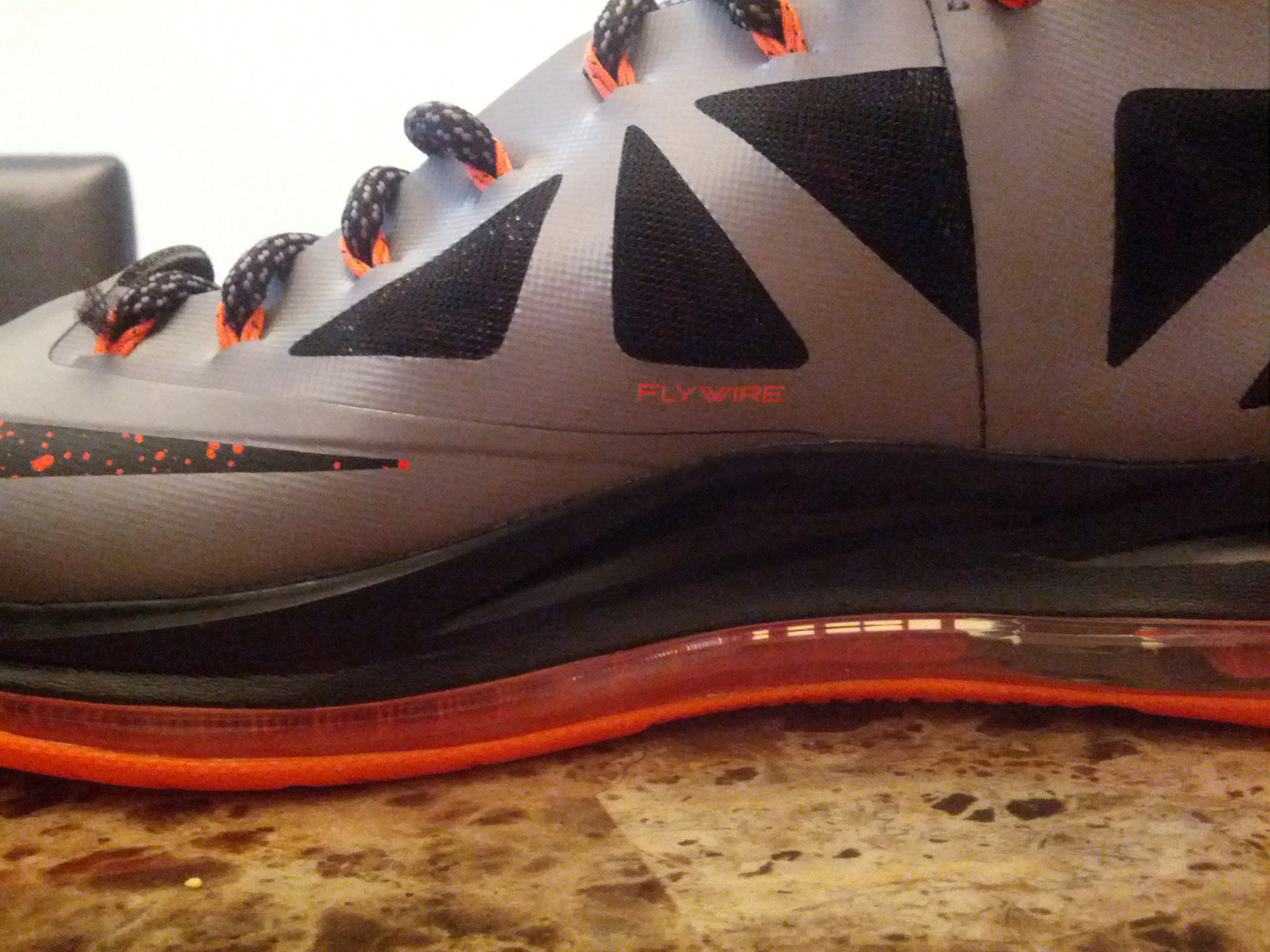 Nike Lebron X Silver Orange Black 11
