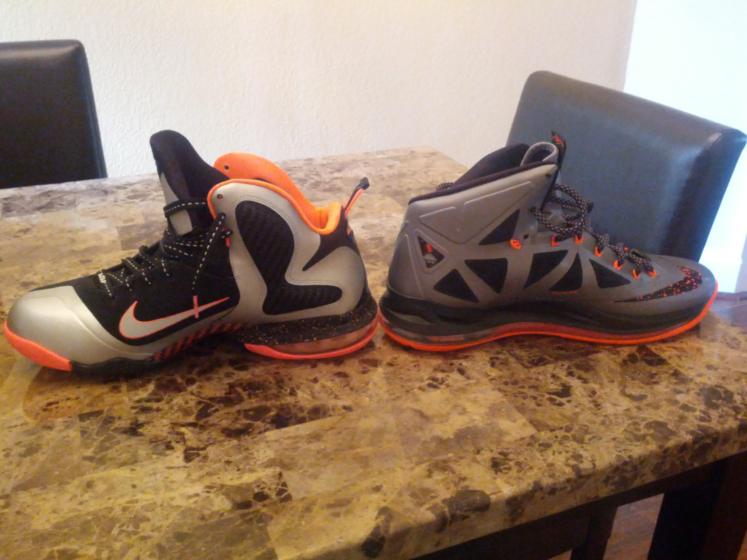 Nike Lebron X Silver Orange Black 16