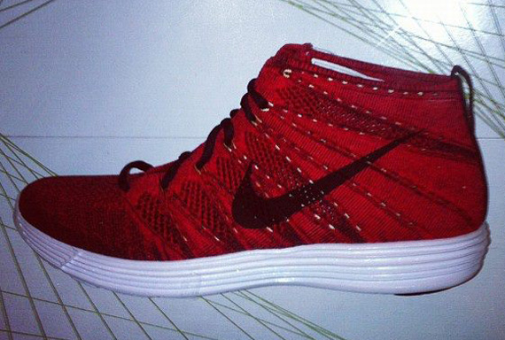 Nike Lunar Flyknit Chukka Red White