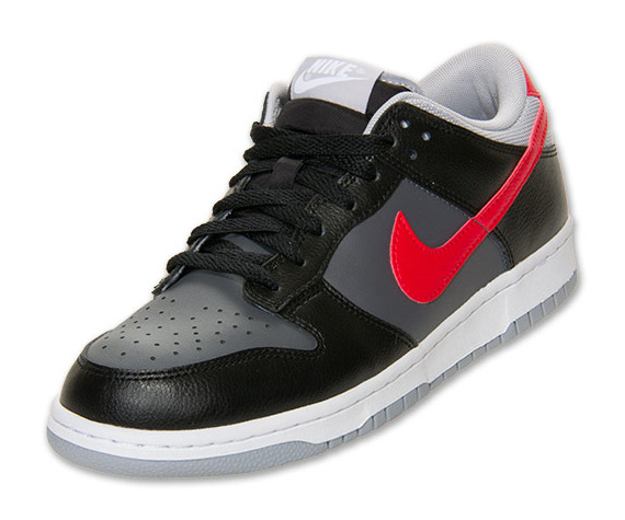 Nke Dunk Low Red Grey Black 1