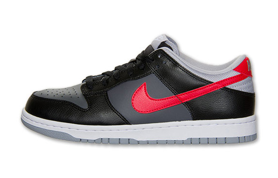 Nke Dunk Low Red Grey Black 2