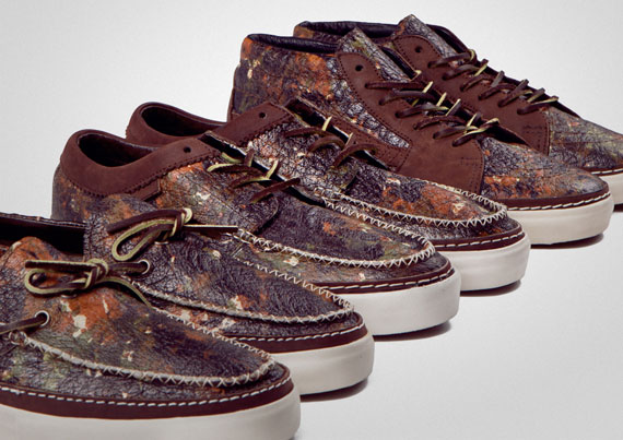 Horween Leather x Vans Vault “Brushed Camo” Pack