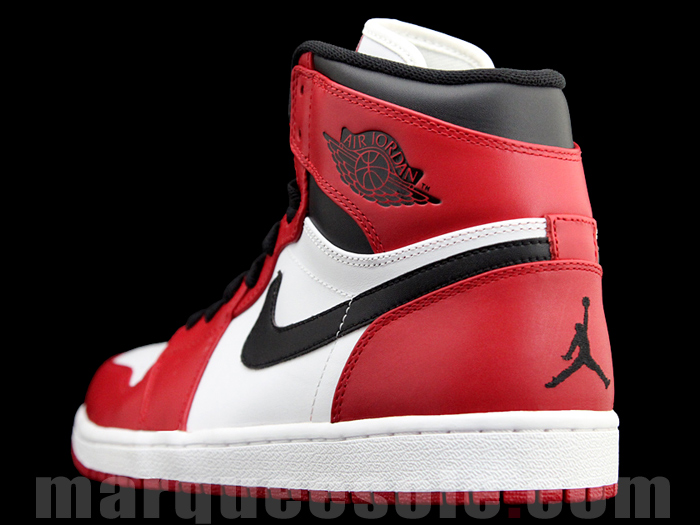 Air Jordan 1 High White Varsity Red Black 05