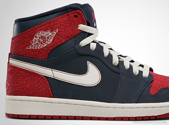 Air Jordan 1 Retro High - Obsidian - Gym Red - Elephant