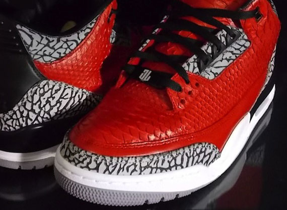 Air Jordan Iii Python Supreme Customs By Emmanuelabor 1