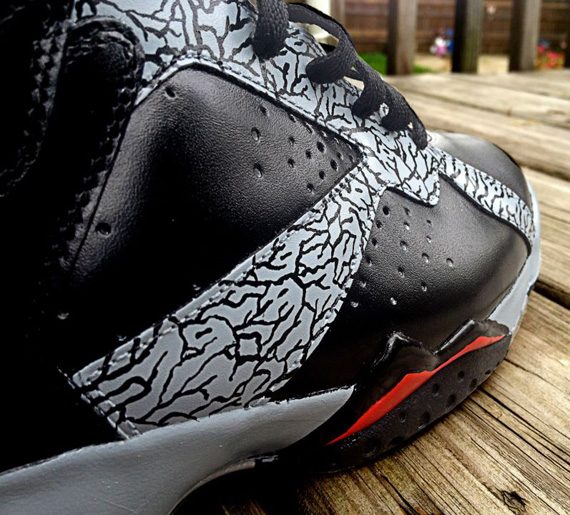 Air Jordan Vii Black Cement Customs 1