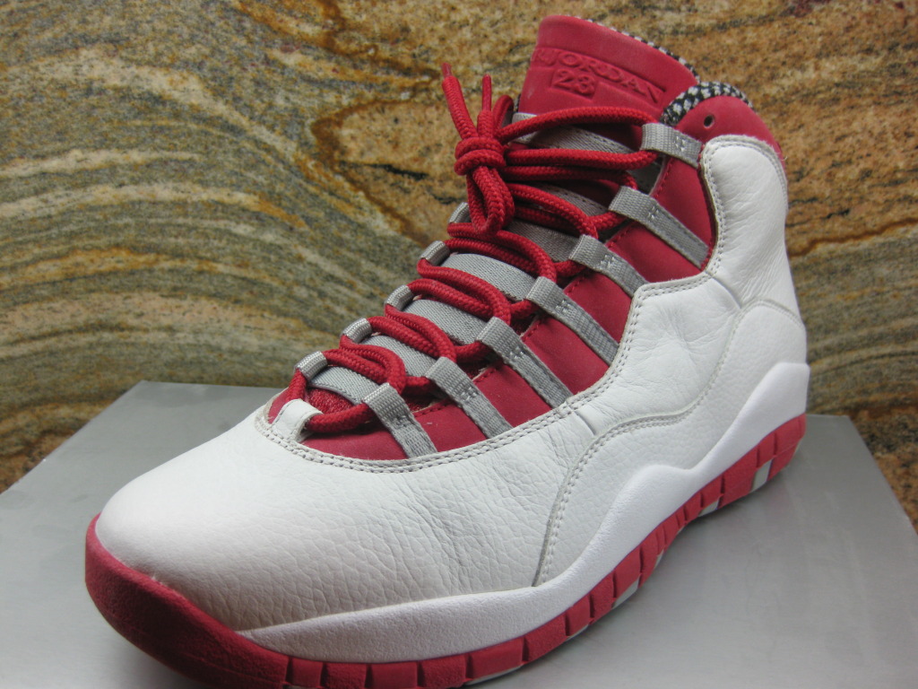 Air Jordan X White Varsity Red Unreleased Sample 02