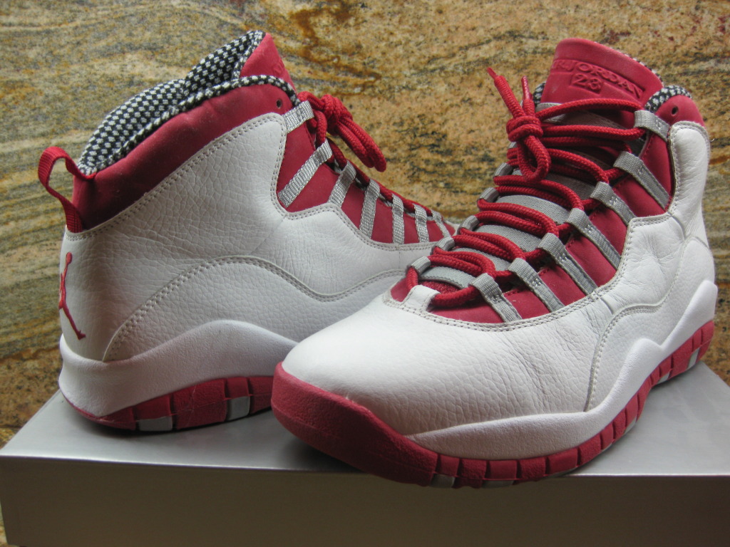 Air Jordan X White Varsity Red Unreleased Sample 03
