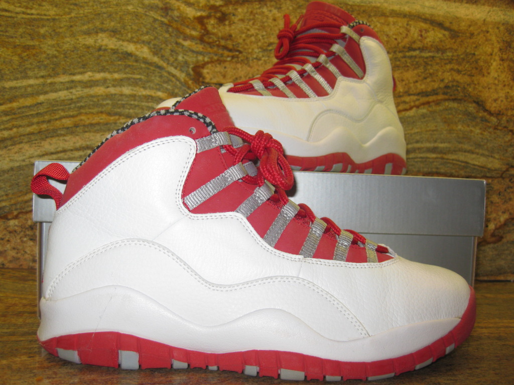 Air Jordan X White Varsity Red Unreleased Sample 05