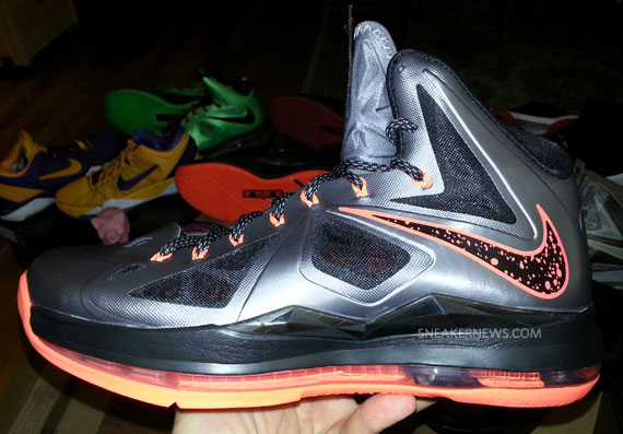 Grey Orange Lebron X 2