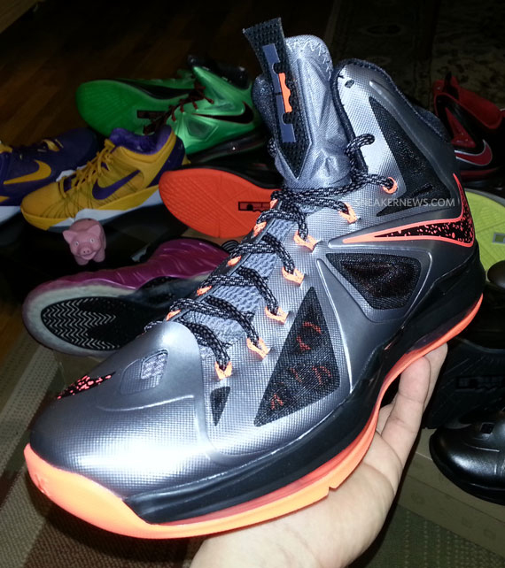 Grey Orange Lebron X 3