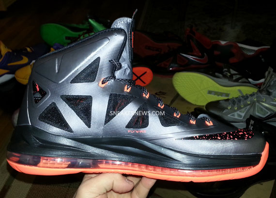 Grey Orange Lebron X 6