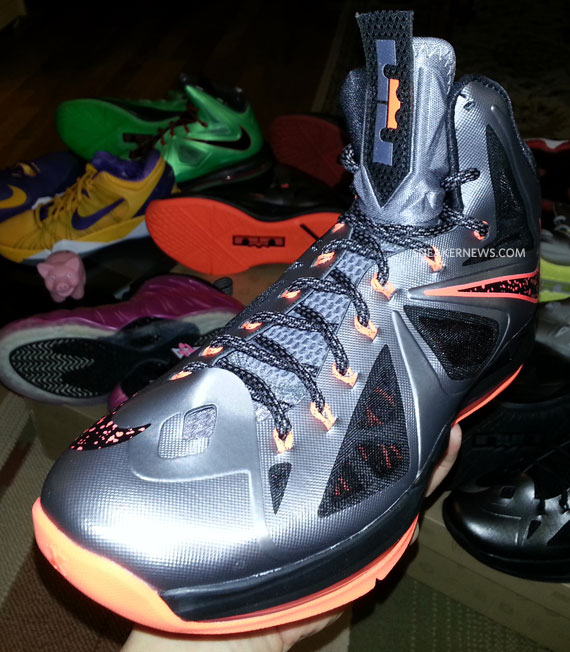 Grey Orange Lebron X 7