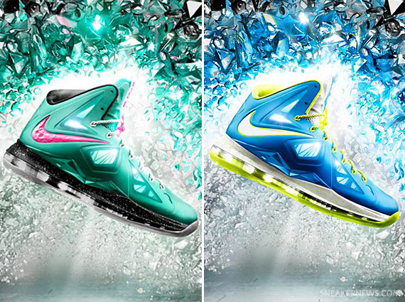 Nike LeBron X+ iD "South Beach" + "Sprite" Samples