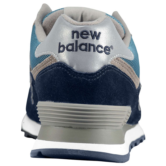 New Balance 574 Navy Silver White 4