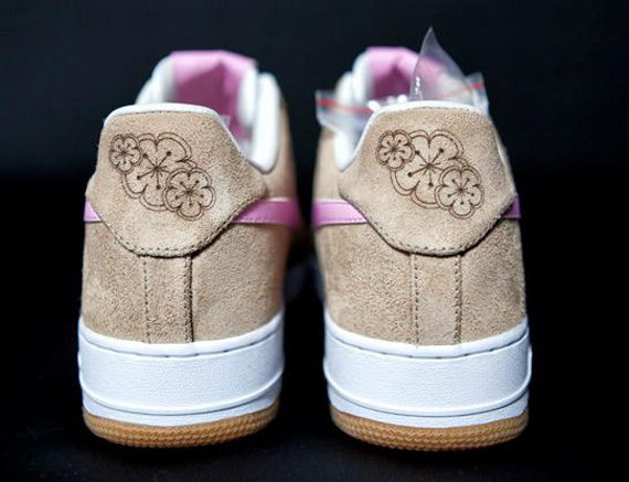 Nike Air Force 1 Bespoke “Linen x Sakura” by P. Nguyen