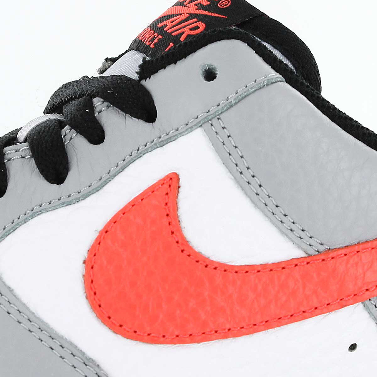 Nike Air Force 1 Low Grey Bright Crimson 2
