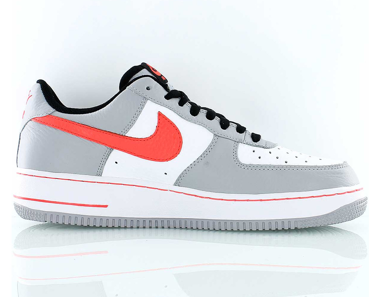 Nike Air Force 1 Low Grey Bright Crimson 5