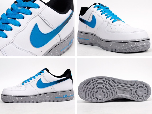 Nike Air Force 1 Low White Current Blue Grey 01