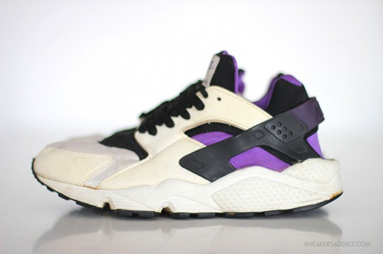 Nike Air Huarache White Black Purple Punch 1