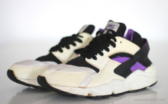 Nike Air Huarache White Black Purple Punch 2