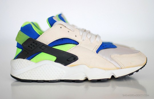 Nike Air Huarache White Royal Scream Green Og 2